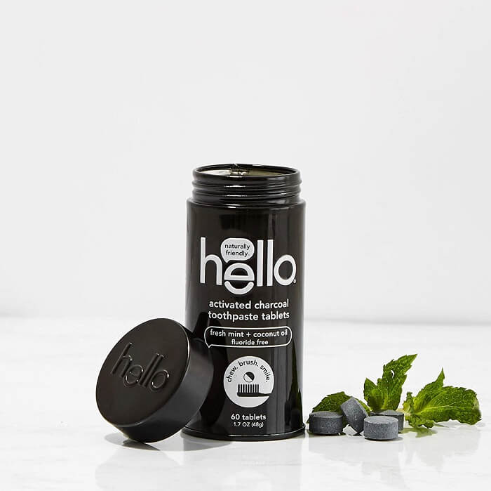 hello charcoal tooth paste