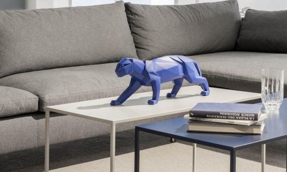 Blue Panther Figurine