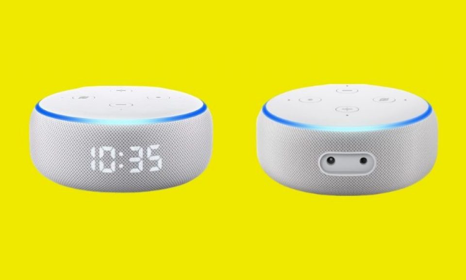 Echo Dot with clock