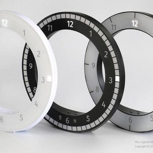 The ONLY Clock: a Digital LED Clock with a Hollow Round Face