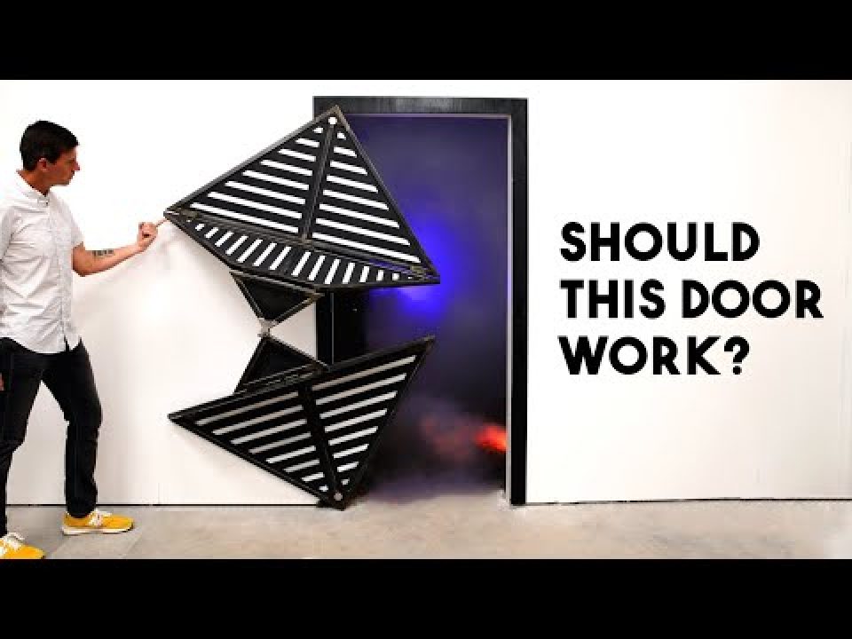 The Impossible Origami Folding Door