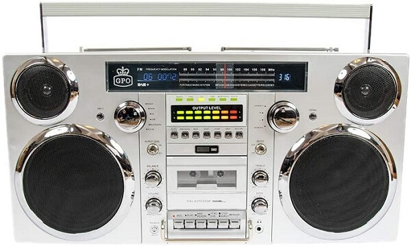 GPO Brooklyn Boombox: the 1980s CD and Cassette Player with Bluetooth Speaker