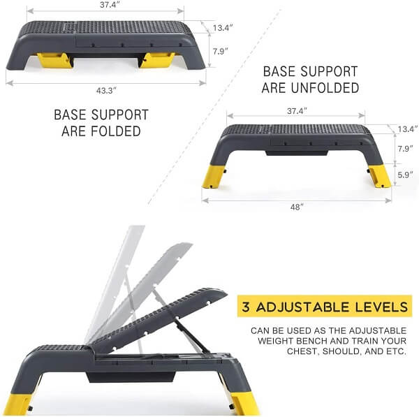 ER KANG Adjustable Fitness Station for Cardio Workouts and Strength Training