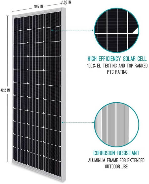 Renogy 100 Watt Monocrystalline Solar Starter Kit