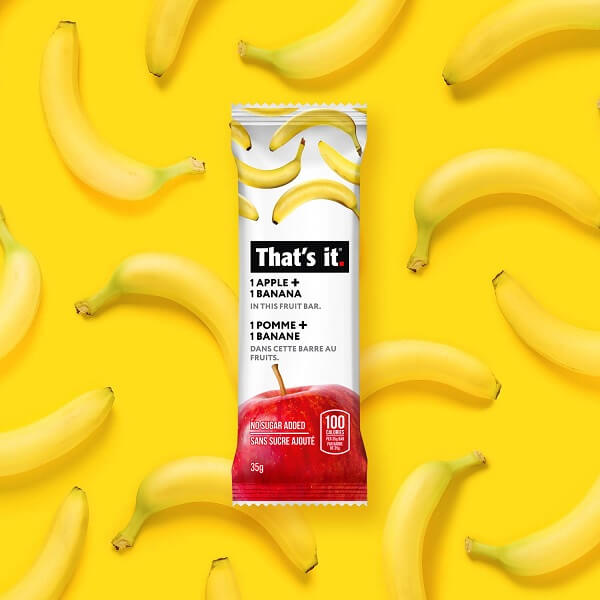 That's it Apple & Banana 100% Natural Real Fruit Bar