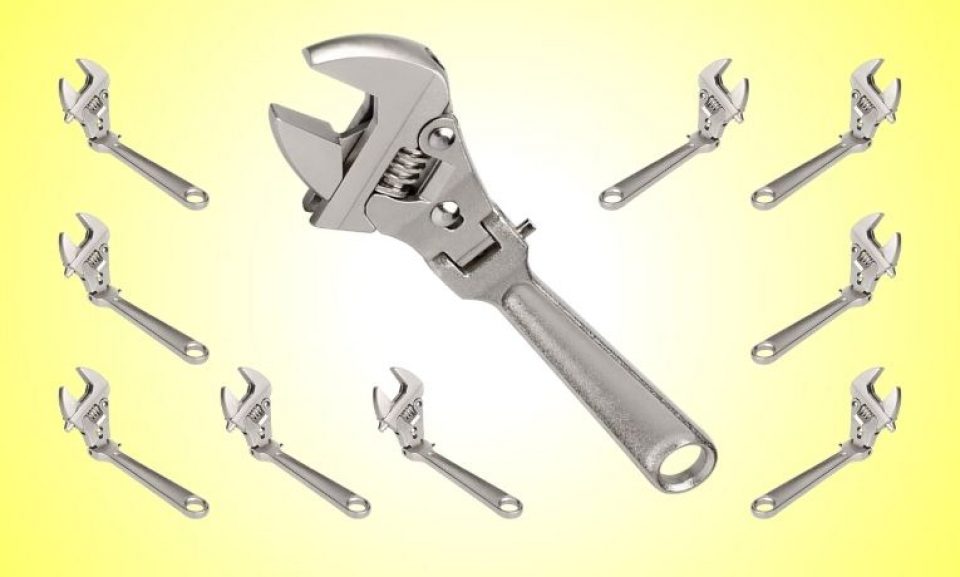 GETUHAND Flexhead Adjustable Flex Ratcheting Wrench