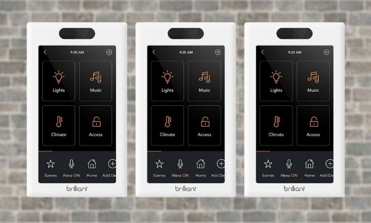 Brilliant Smart Home Control: In-Wall Touchscreen Control for Lights