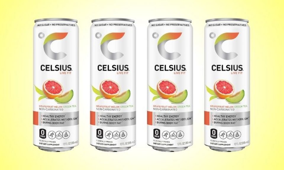 CELSIUS Grapefruit Melon, Green Tea, Non-Carbonated Fitness Drink