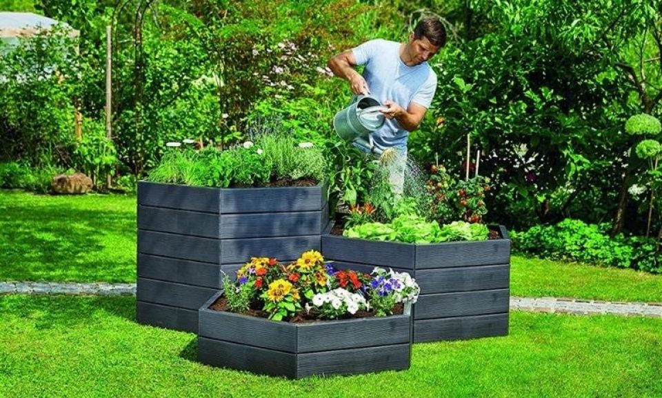 Exaco Trading Company Modern Modular Raised Bed