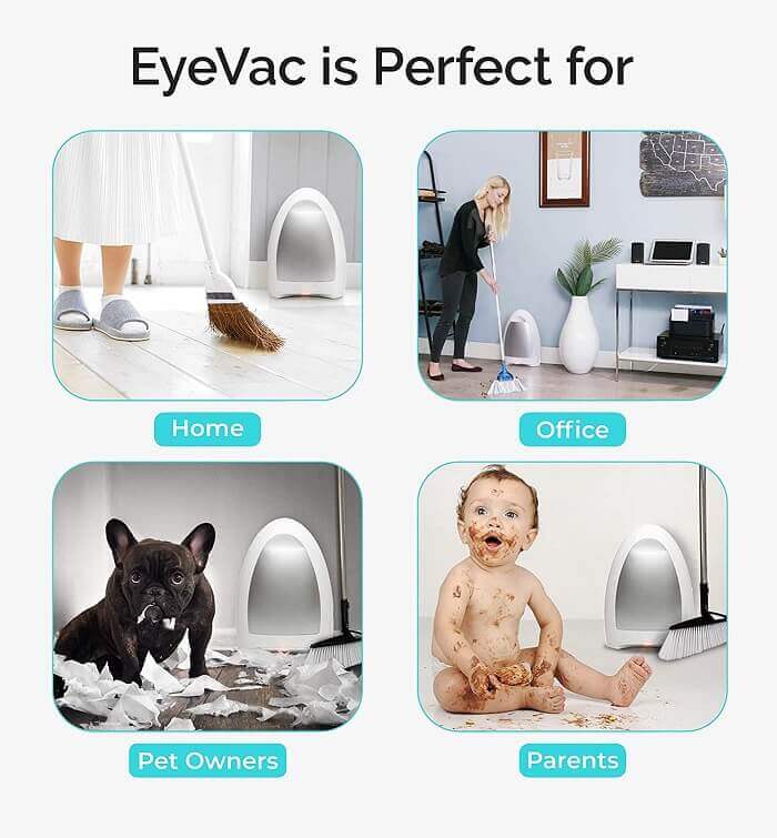 EyeVac Bagless, Touchless Stationary Vacuum