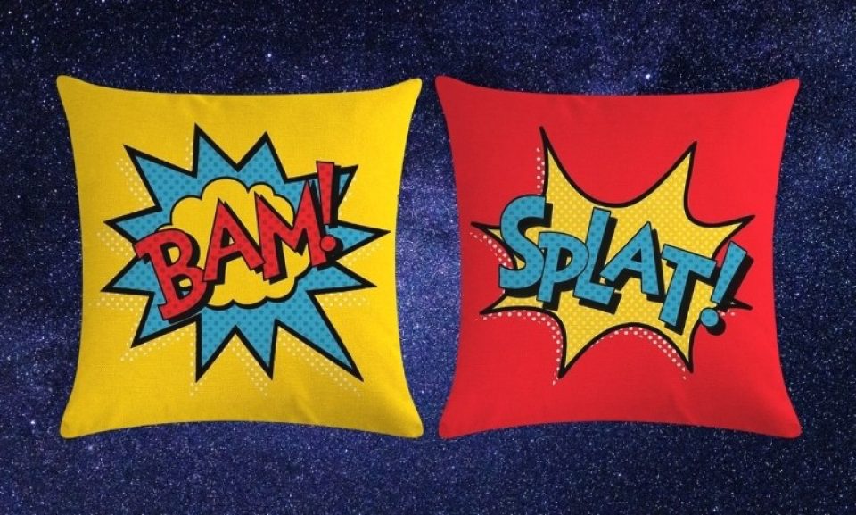 Super Hero Quote Throw Pillow Covers