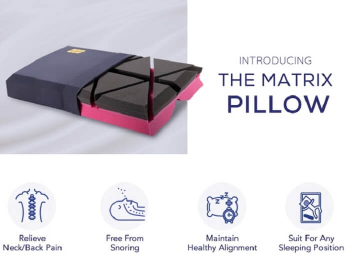 The Matrix Pillow: Adjusts to any Position