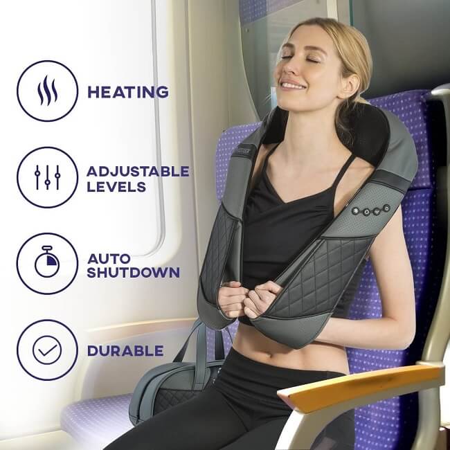 RESTECK Neck and Back Massager with Added Heat Stimulation