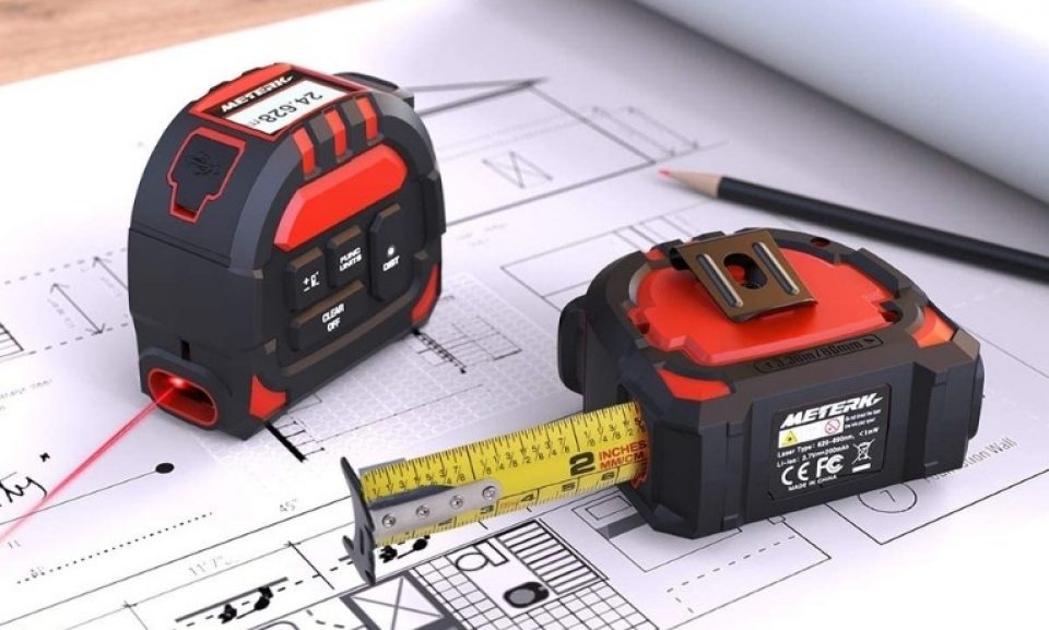 Meterk 2-in-1 Laser Tape Measure: Measuring Tape and Laser Distance Meter in One