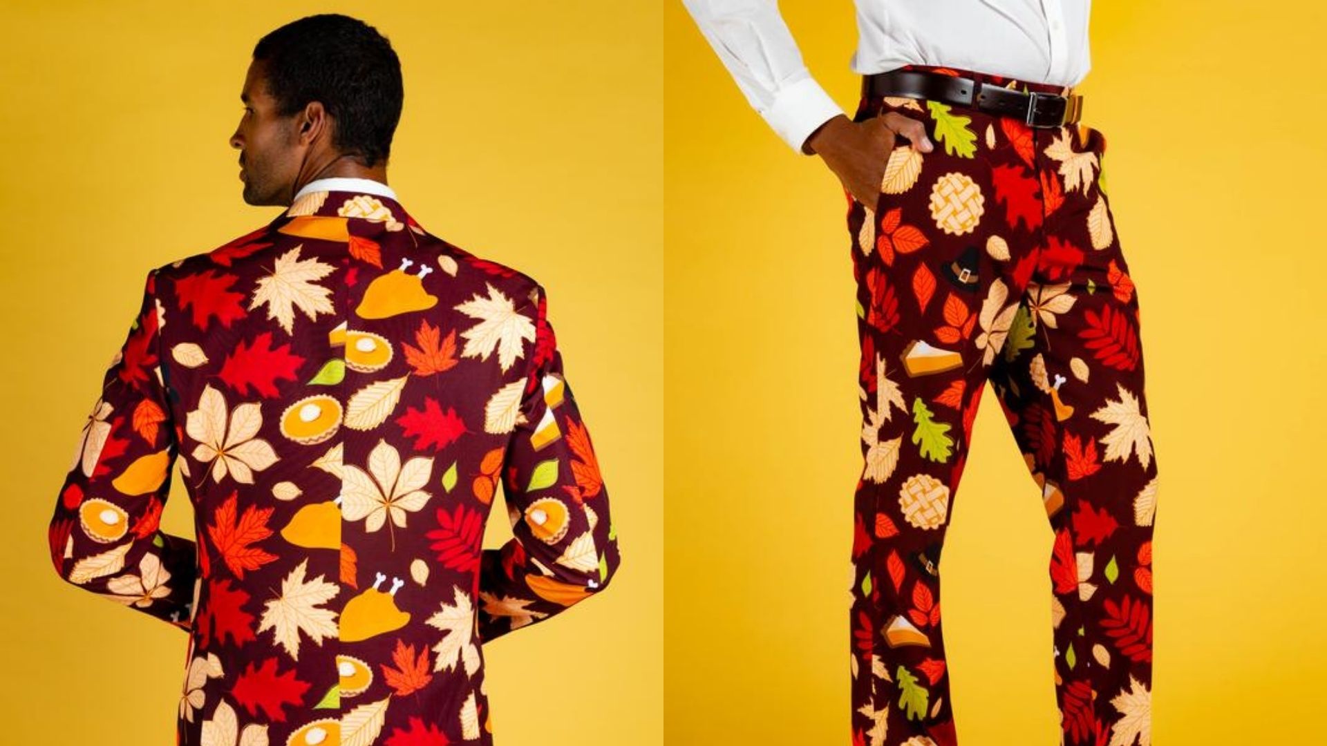 Move over Turkey, this Men's Thanksgiving Suit Will be the Talk of the Table This Year.