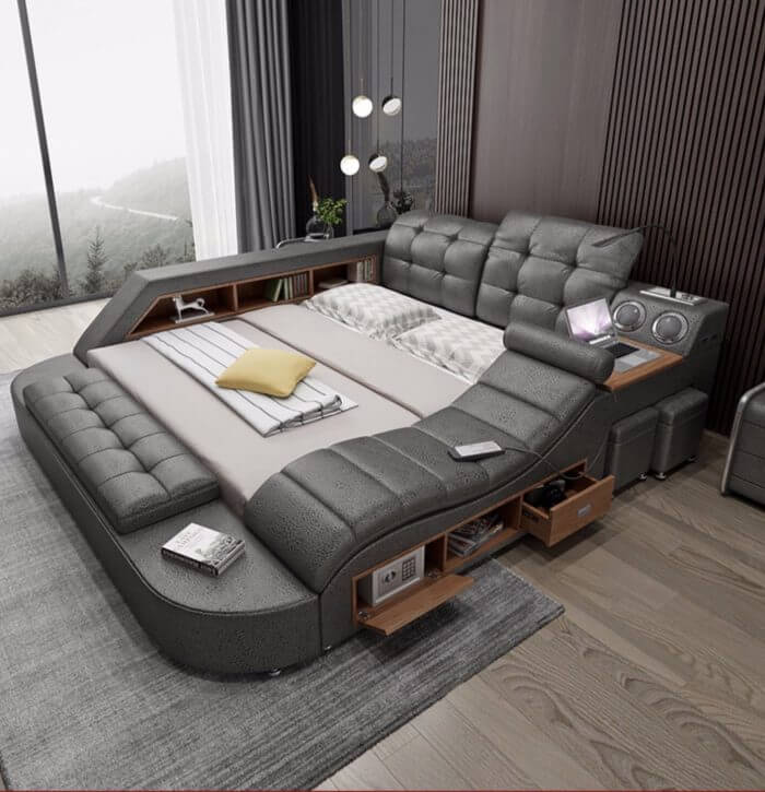 Ultimate Smart Bed with Speakers and a Massage Chair