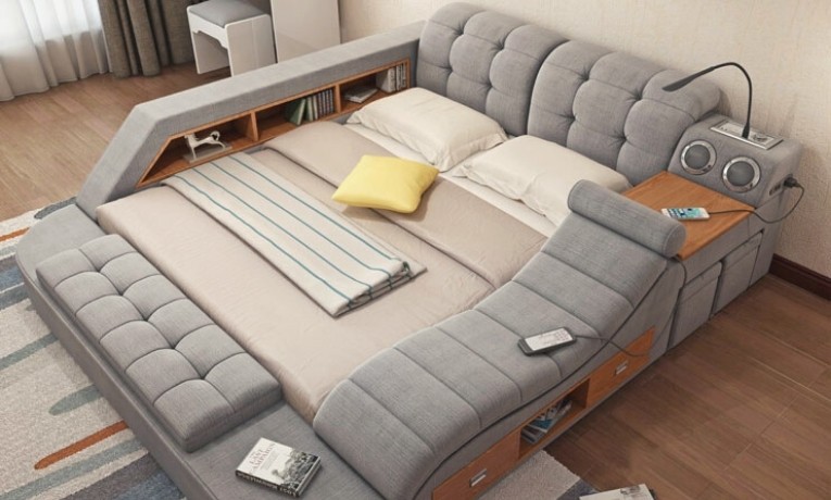 Ultimate Smart Bed with Speakers and a Massage Chair