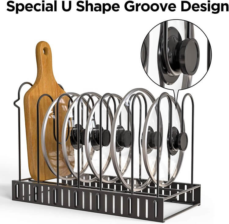 Solve Your Kitchen Pots and Pans Storage Problem with the GeekDigg Pot Rack Organizer