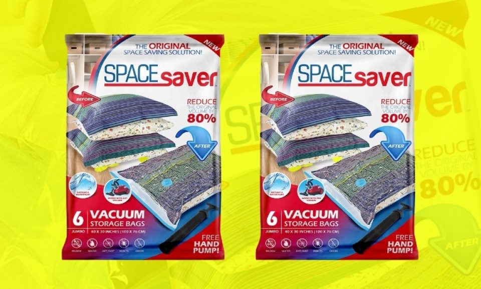 Spacesaver Vacuum Storage Bags Squeezes All Air Out of the Bag for Maximum Storage