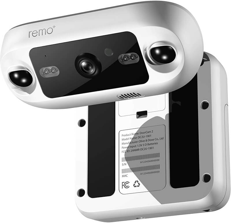 Remo+ DoorCam 2 Over the Door Security Camera: Fast Installation with No Monthly Fees