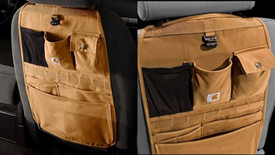 Carhartt Back Seat Organizer is Made of Rugged Fabric, Offers Plenty of Storage and is Water Repellent