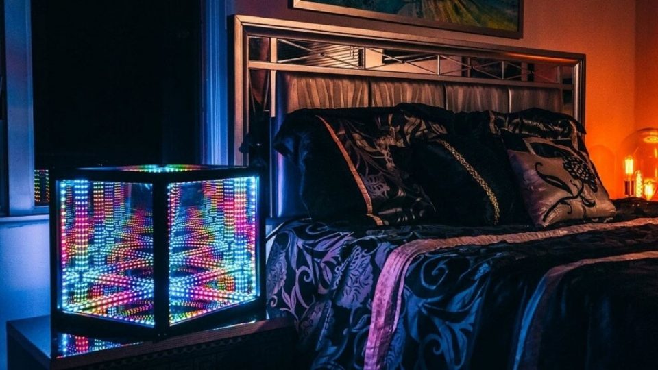 The HyperCube provides a Kaleidoscopic, Sound Reactive Light Show that Works with Any Music