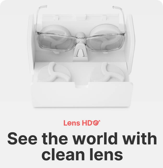 LensHD Hands-Free Eye Glasses Cleaning Machine Automates Removing Stains & Fingerprints