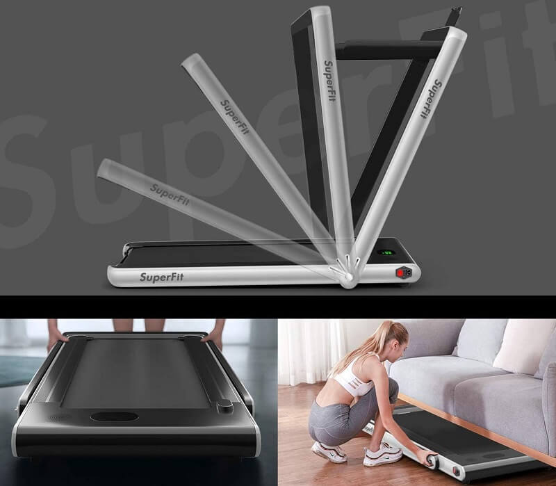 Goplus Folding Treadmill Saves Space & Allows You to Jog at Home