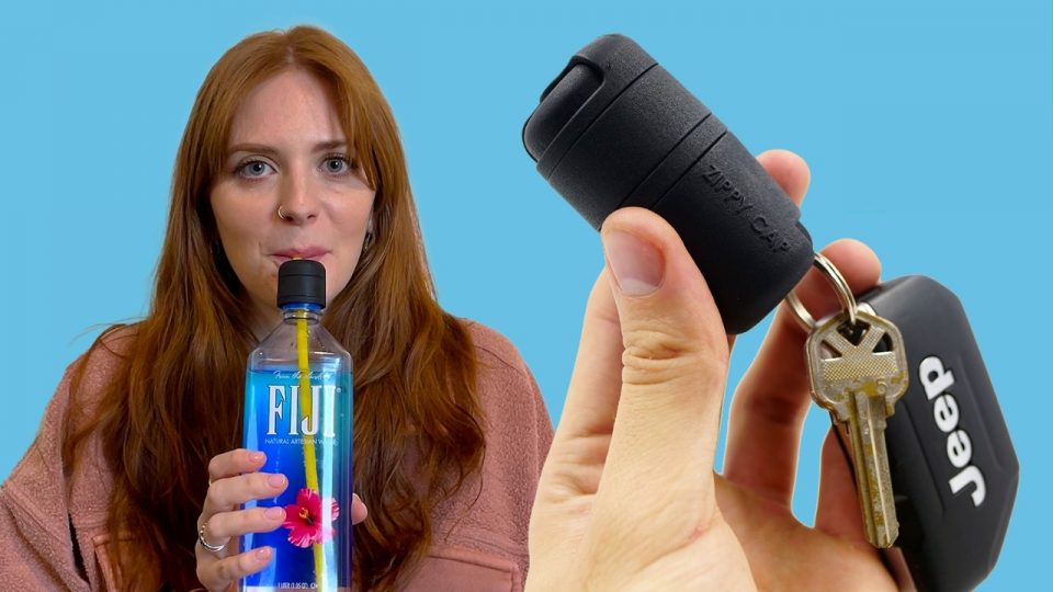 ZippyCap is a Reusable Silicone Straw that Screws onto Most Bottles