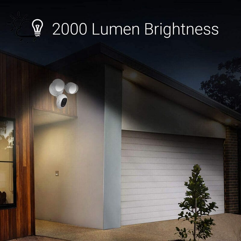 EZVIZ Floodlight Security Camera Offers Multiple PIR Motions Zones and Adjustable Brightness