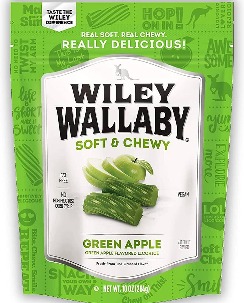 Wiley Wallaby Australian Style Green Apple Liquorice​