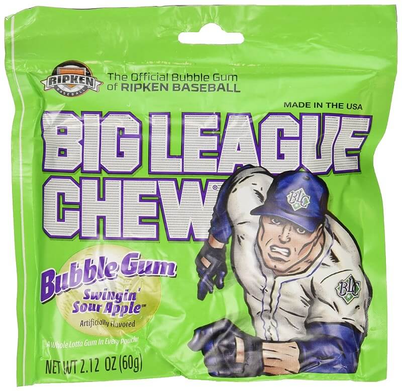 Big League Chew, Swingin' Sour Apple Bubble Gum​