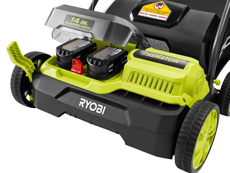 RYOBI ONE+ Battery Powered Dethatcher and Scarifier Helps Remove Thatch and Maintain a Healthier Lawn