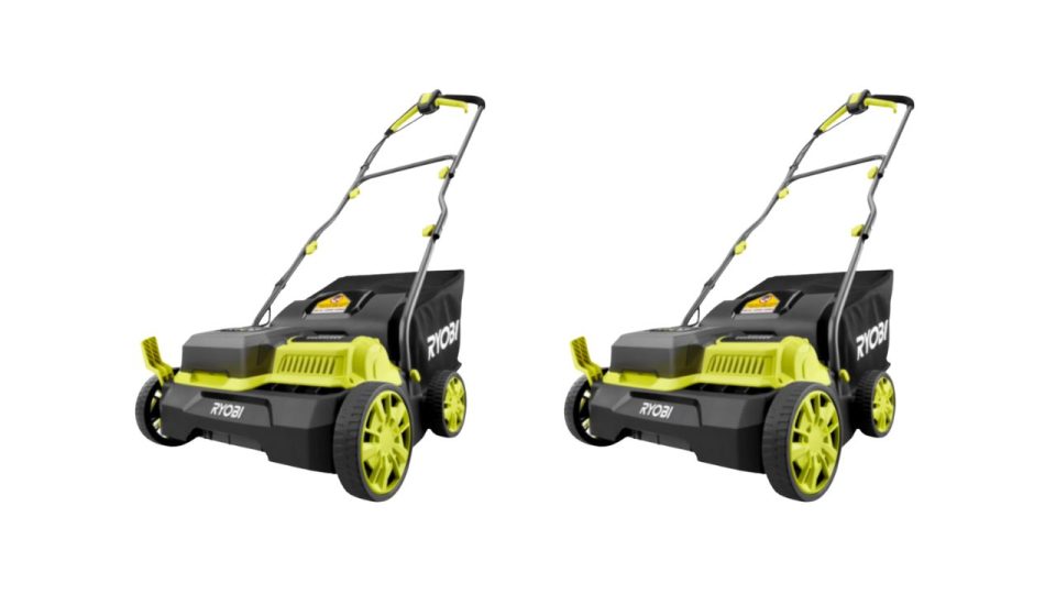 RYOBI ONE+ Battery Powered Dethatcher and Scarifier Helps Remove Thatch and Maintain a Healthier Lawn