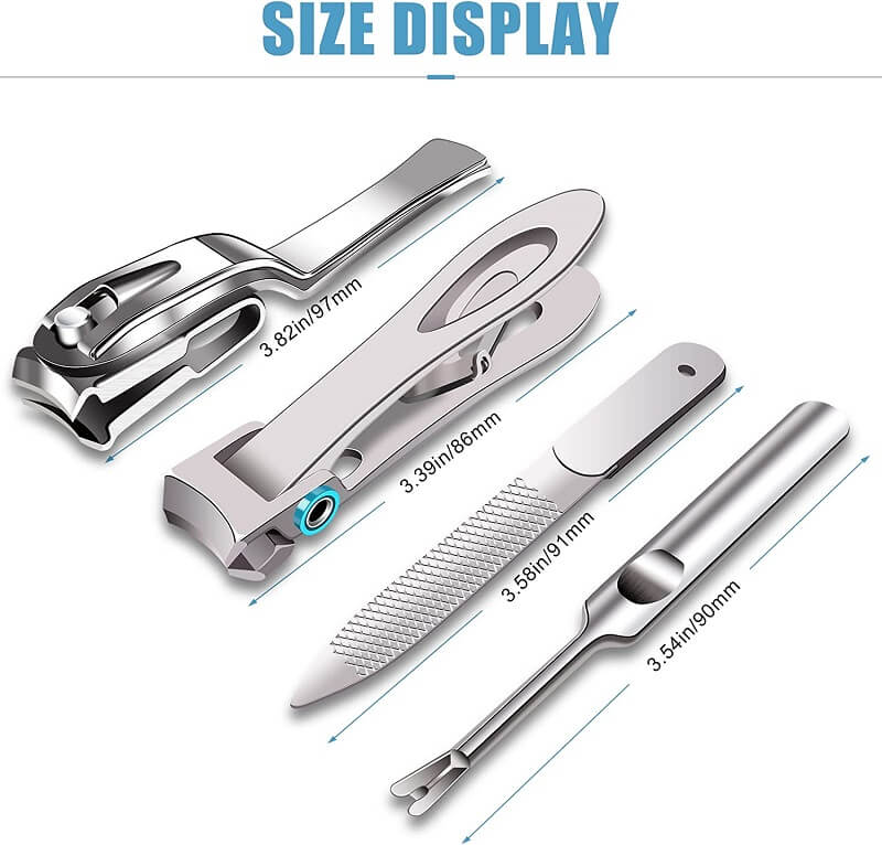 Dr. Mode Rotary Fingernail Clipper Has an Extra Wide Jaw for Cutting Thick Nails
