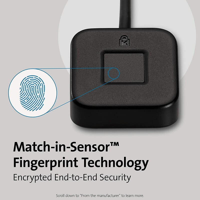 Kensington Fingerprint Key Reader Provides Biometric Authentication for Your Computer