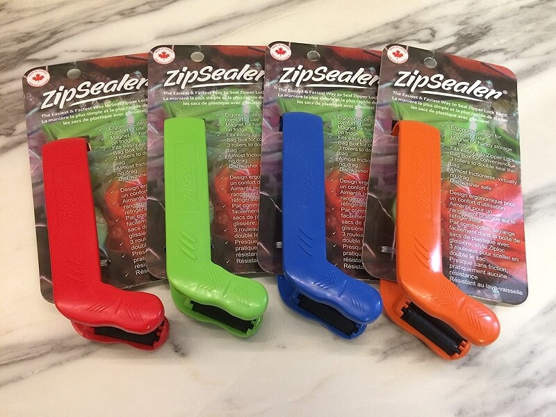 ZipSealer is an Easy Way to Tightly Seal Zip Lock Bags