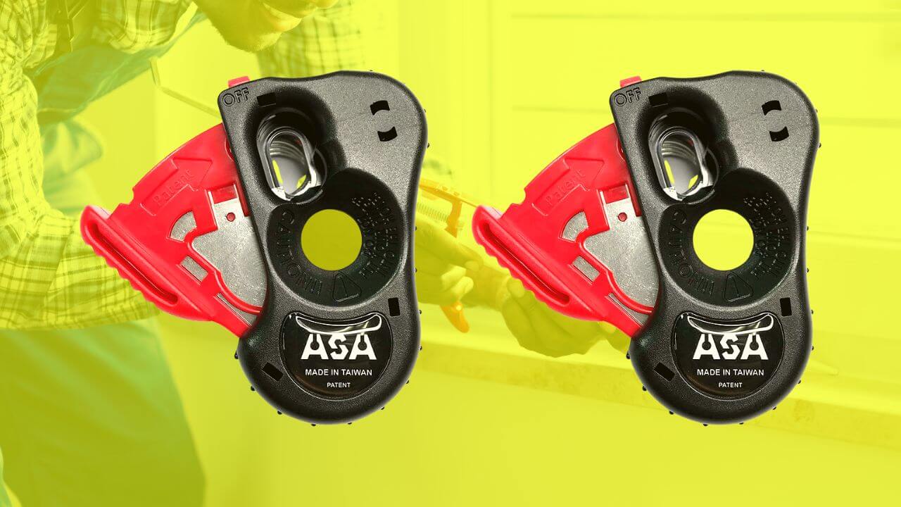 ASA Tools Caulk Cutter Quickly Opens Caulking Tubes