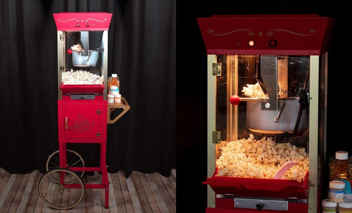 Nostalgia Popcorn Cart Gives Movie Time a Vintage Vibe