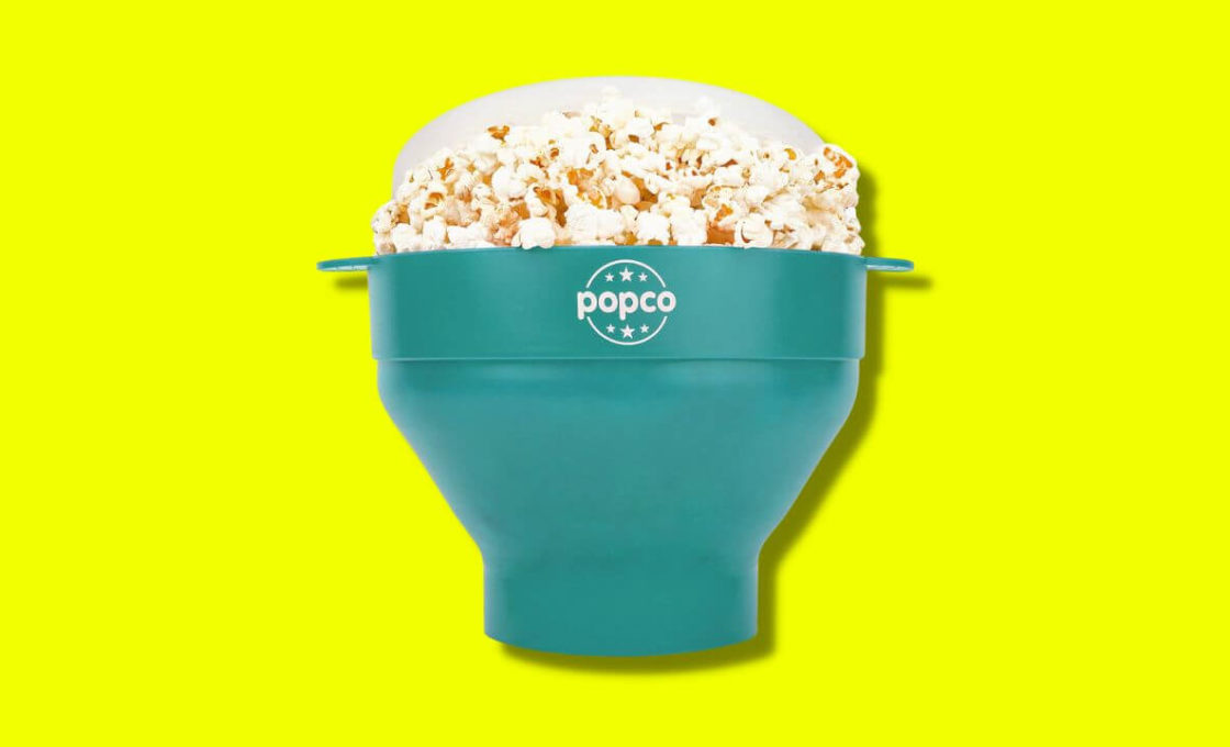 Popco Silicone Microwave Popcorn Popper is Collapsible and Heat Resistant