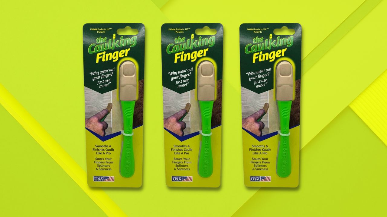 The Caulking Finger Applies Caulk to Surfaces without the Soreness