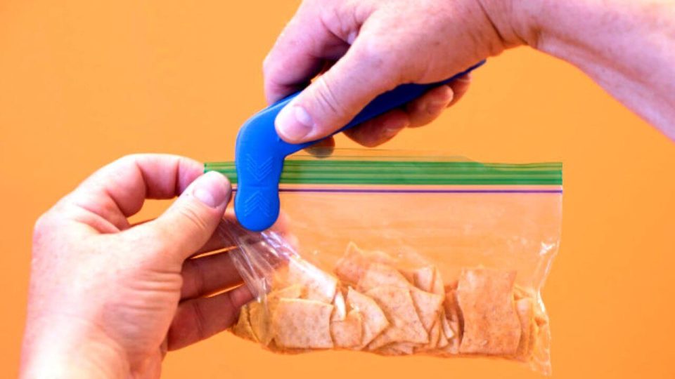 ZipSealer is an Easy Way to Tightly Seal Zip Lock Bags