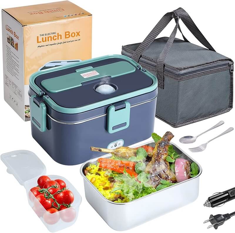 The Electric Lunch Box Portable Heated Lunch Box Heats Food on the Go