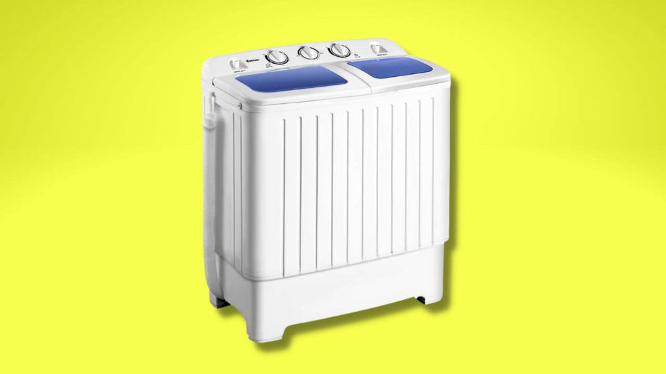 Giantex Twin Tub Portable Washing Machine Can Wash & Spin Dry Clothing