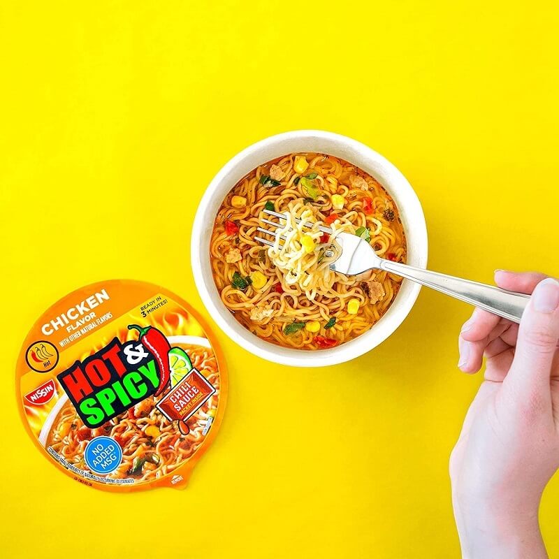 Nissin Hot & Spicy Ramen Noodle Soup