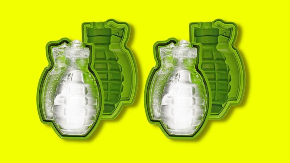 Grenade Shaped Ice Mold Makes Your Drinks More Explosive with Fun