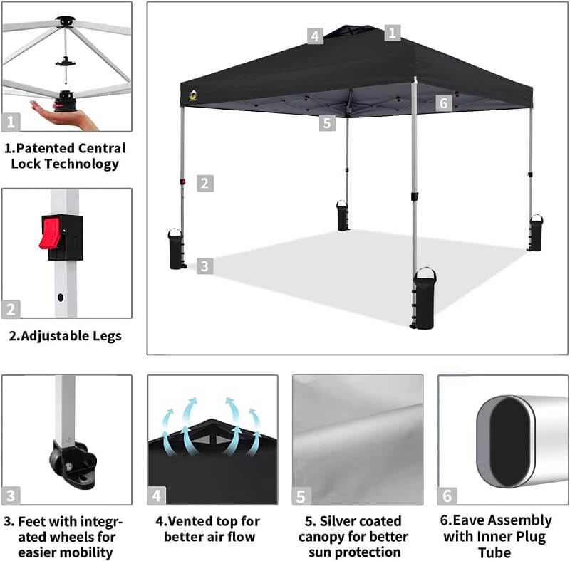 Protect Yourself from the Sun with Crown Shades Pop-up Canopy