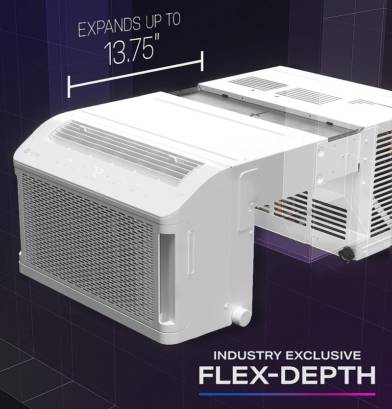 GE Profile ClearView Full View Window Air Conditioner is an Ultra Quiet 41dB