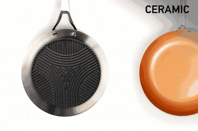 Flagship Light Cast Iron Grill Disc Converts a Frying Pan into a Cast Iron Grill