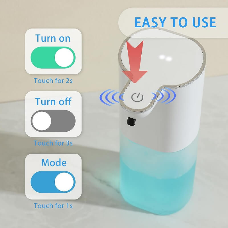 Inexpensive Touchless Foaming Soap Dispenser Saves Money on Soap Usage